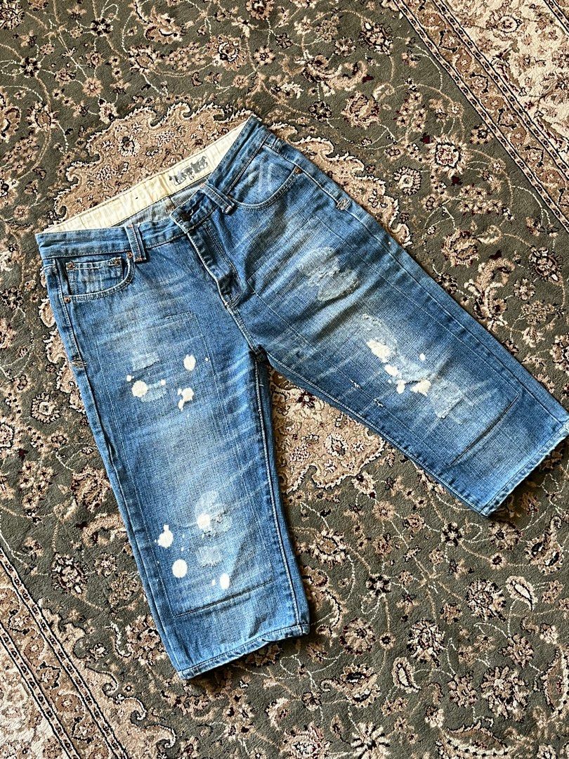 Levi's 505 3/4 Jeans Custom Made, Men's Fashion, Bottoms, Jeans on ...