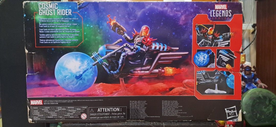 Marvel Legends Cosmic Ghost Rider (Category: Figurines & Statues) located in Manila. Submitted by ninja_kid (Listing ID 1380824536, Image 2). Description: Brand new, sealed. Not mint package as shown in the actual photo..