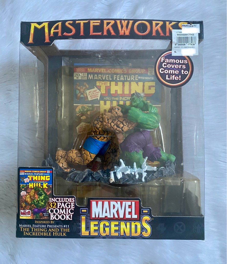 MARVEL LEGENDS MASTERWORKS- THE THING AND THE INCREDIBLE HULK (Category: Figurines & Statues) located in Cavite. Submitted by cleanupsale20 (Listing ID 1380744890, Image 1). Description: .