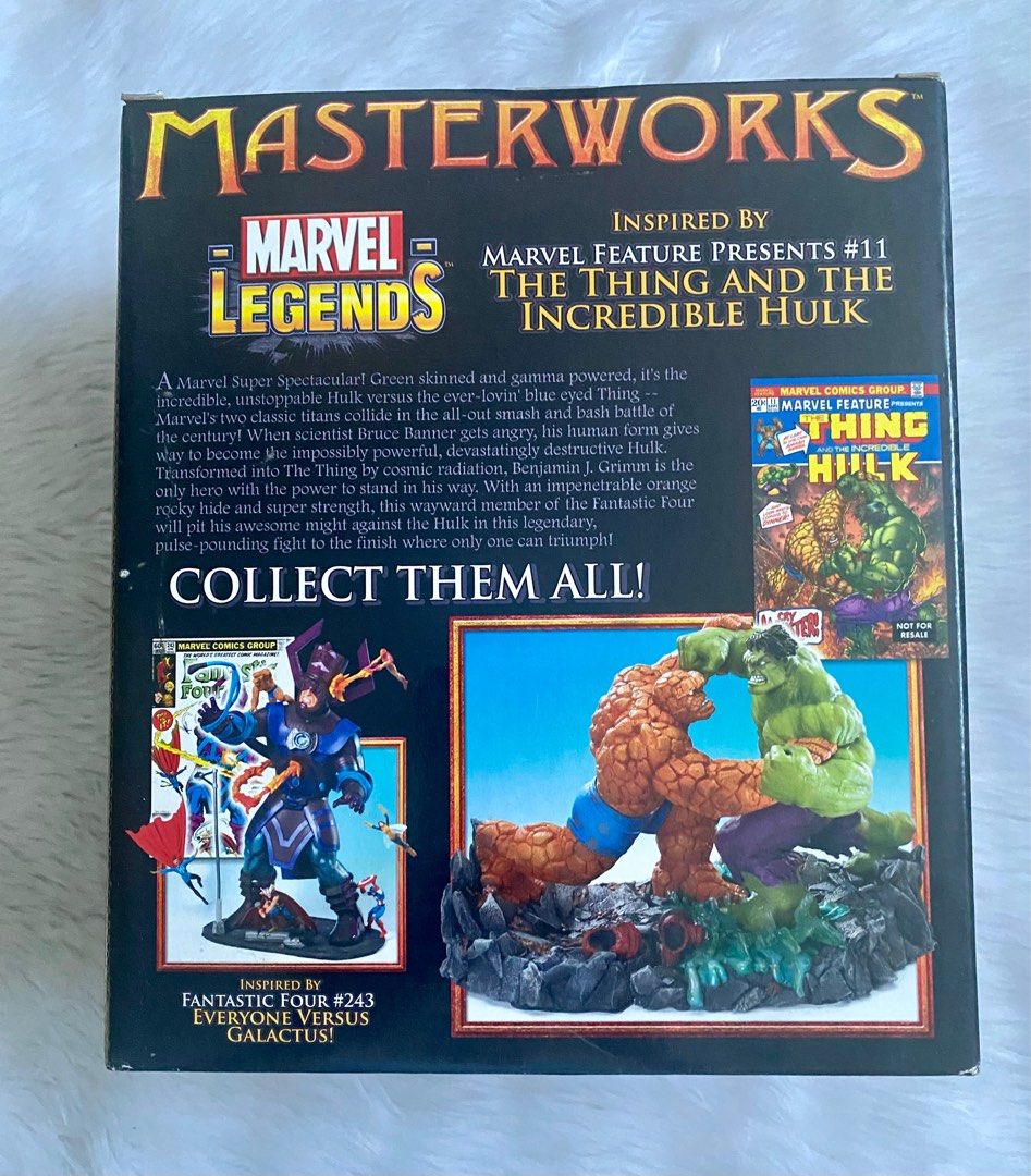 MARVEL LEGENDS MASTERWORKS- THE THING AND THE INCREDIBLE HULK (Category: Figurines & Statues) located in Cavite. Submitted by cleanupsale20 (Listing ID 1380744890, Image 2). Description: .