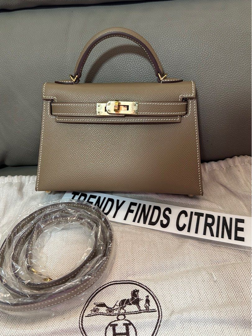 Mini Kelly (Category: Luxury Bags & Wallets) located in Manila. Submitted by trendyfindscitrine (Listing ID 1380723032, Image 1). Description: -Legit Hand made as seen on the photos -Dust bag included #hermesminikelly.