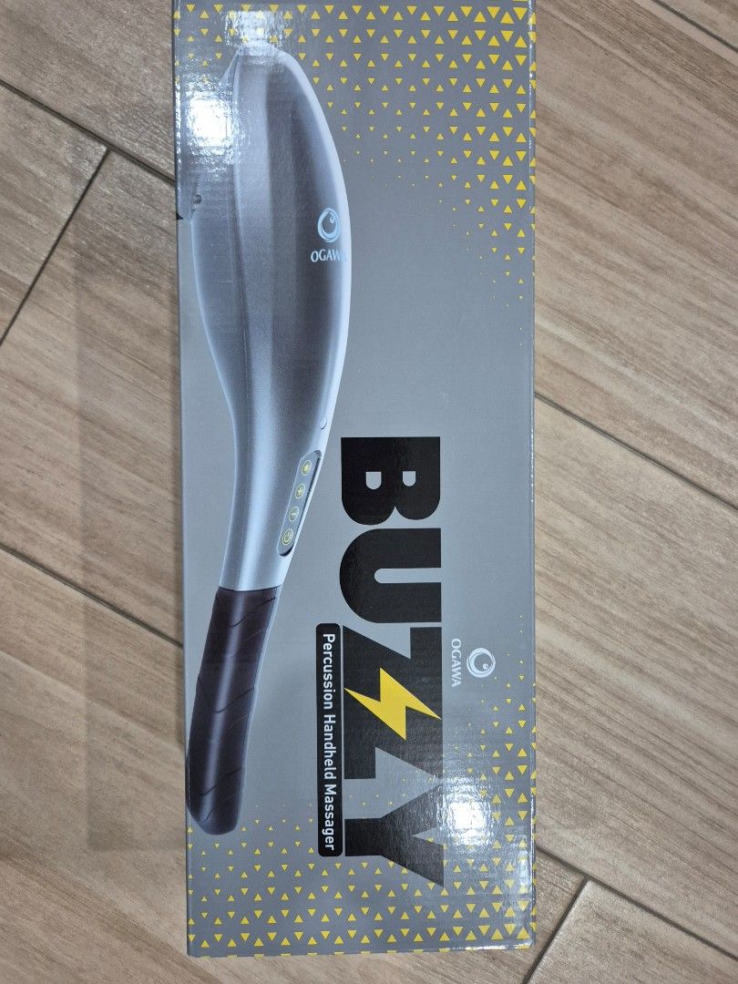 Ogawa Buzzy Percussion Handheld Massager (Category: Massage Devices) located in Santa Maria. Submitted by jazzpph (Listing ID 1380706927, Image 1). Description: Ogawa Buzzy Percussion Handheld Massager ✅️Never been used ✅️Wireless, Portable ✅️Complete with box, accessories, manual RFS: got this as part of bundle with Ogawa chair but I don't need it.