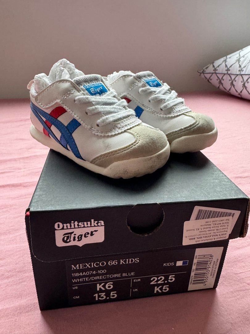 Onitsuka Tiger Mexico 66 Kids (Category: Babies & Kids Fashion) located in Kuala Lumpur. Submitted by Rufwerld.gp (Listing ID 1380879254, Image 3). Description: Lightly used , not fit my kids anymore Size Eu22.5 / 13.5CM Retail price at Rm360.00 (Authentic) Purchase at Onitsukatiger Midvalley Southkey JB.