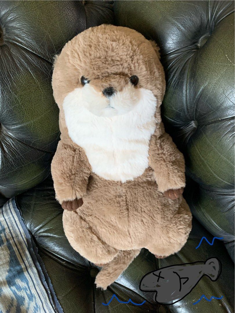 Otter plush bag plushie JAPAN Imported JELLYCAT AURORA KEYCHAIN PLUSHIE TY BEANIE BACKPACK CUTE (Category: Toys & Games) located in Singapore. Submitted by hobbeast (Listing ID 1380714400, Image 1). Description: AVAILABLE for adoption!! sgd $25 only Otter plush backpack (Japan) “Snuggle meets storage — adopt this otter backpack before it swims away!” Guaranteed to turn heads and steal hearts — this otter backpack is otterly irresistible! Approx 4