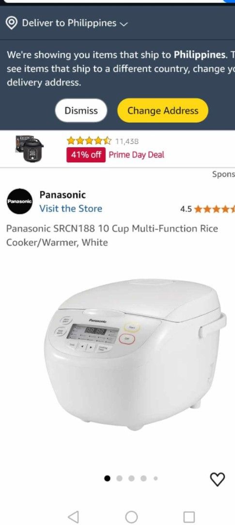 Panasonic Multi Function Rice Cooker (Category: Cookers) located in Taytay. Submitted by mikz_1303 (Listing ID 1380724024, Image 1). Description: Panasonic Multi Function Rice Cooker Good Condition Not brandnew! Function White regular Soft Hard Quick/Quinoa Brown Jasmine Porridge Multi Grain Sticky Clay Pot Cake/Bread Steam Note:missing handle (no use) 220v 10cups Pick up in Taytay.