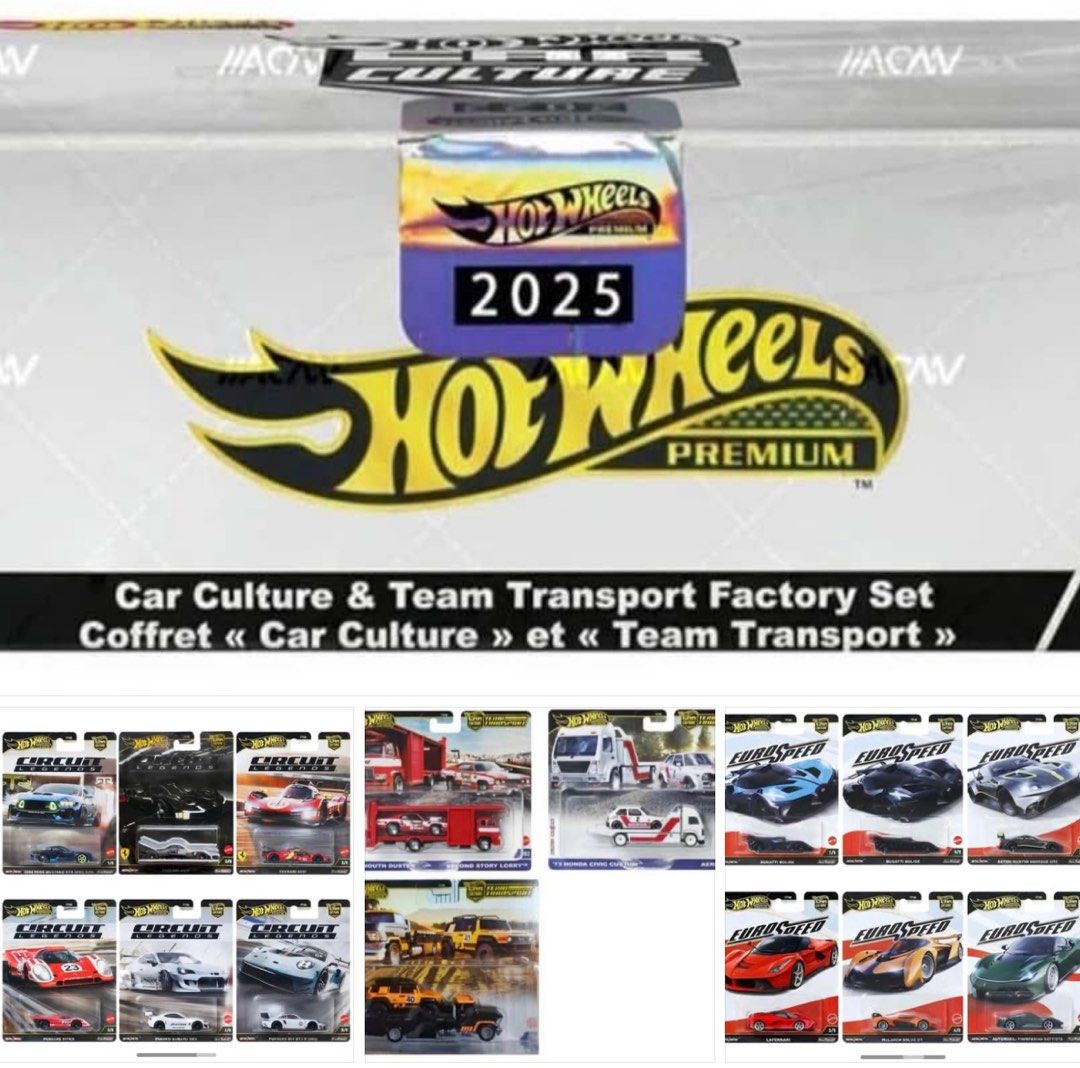 PO) Hot Wheel 2025 Car Culture & Team Transport Factory Set 3/4