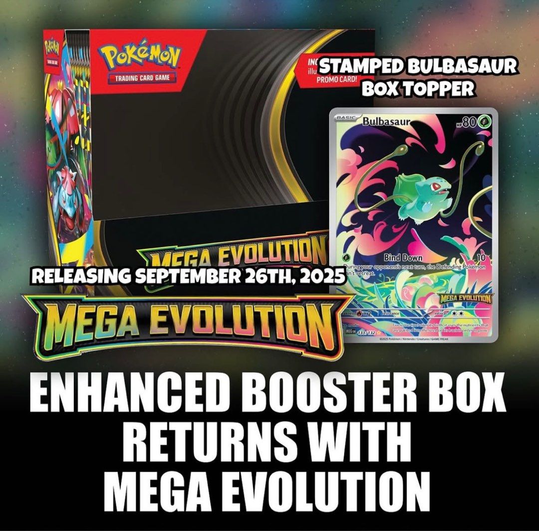 mega evolution enhanced booster box pre order Amazon.com: Pokémon TCG: Mega Evolution Enhanced Booster Display Box : Toys  & Games main image 0