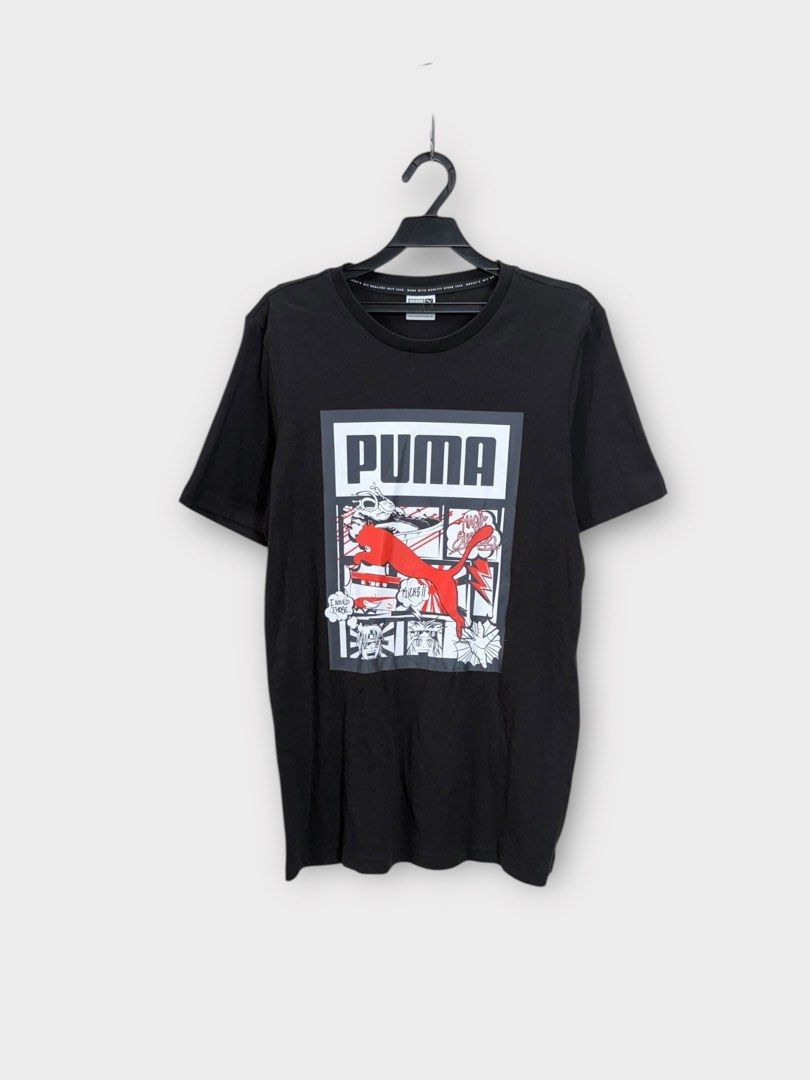 由 yoyisoyi (刊登 ID 1380841728，圖片 1) 提交，位於 台南市 (Tainan) 的 PUMA 男款 黑色漫畫塗鴉棉踢 (類別：T恤、Polo衫)，說明：❤️ 每天整理慢慢更新，喜歡的可以直接下單、湊單！ ❤️ 三件以上免運～2000以上有優惠～ ⚠️ 可議價但請不要直接半價喊！已經很便宜售出了，拜託將心比心🫶🏻 ⚠️ 有些品牌會努力拍細節讓大家看，二手商品可以接受再下單哦！ ⚠️ 儘快安排為您出貨，急單者請禮貌性詢問哦～ ⚠️ 下單一律旋轉為優先！口頭保留、出價都不算成交～除非已達成協議，為您更改保留☺️ ⚠️ 保留、併單、下單都請於12H內完成，12H內未回應及下單，直接取消 ⚠️ 高標準、色差、材質要求等，如果很要求的人先繞道，謝謝。 📏 純手工平量難免誤差+-2cm內。。