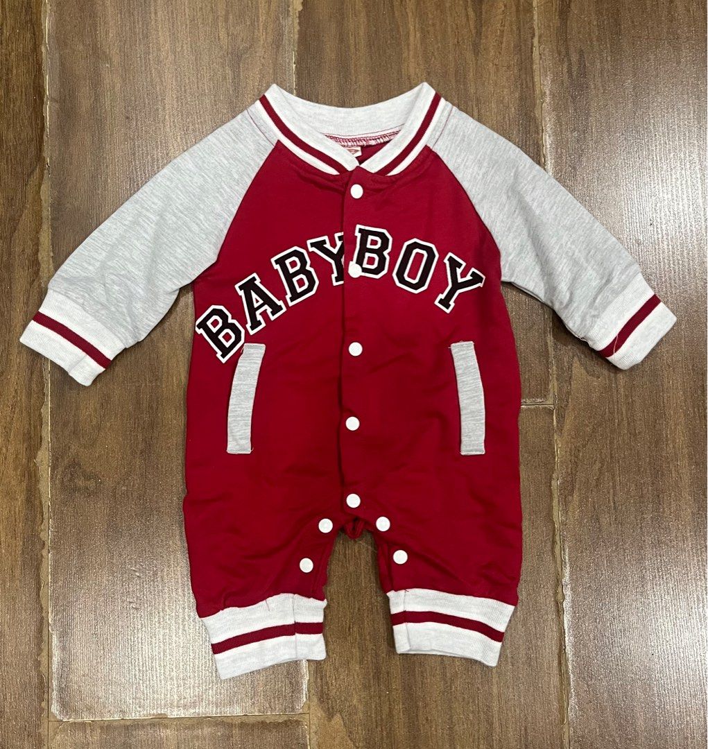 Romper red for baby (Category: Babies & Kids Fashion) located in Quezon City. Submitted by tiny_abee (Listing ID 1380769919, Image 1). Description: Used once 3 months Shein.