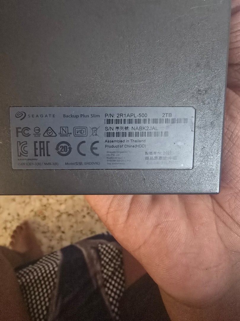 Seagate Backup Plus Slim 2TB External Hard Drive63167066672515111