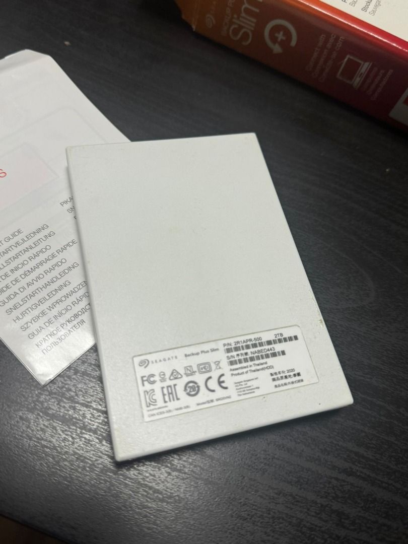 SeaGate Portable Hard Drive SLIM 2tb (Category: Hard Disks & Thumbdrives) located in Mandaluyong City. Submitted by janleevee (Listing ID 1380870502, Image 2). Description: RFS : De Cluttering ; Still Good As New With A Box .