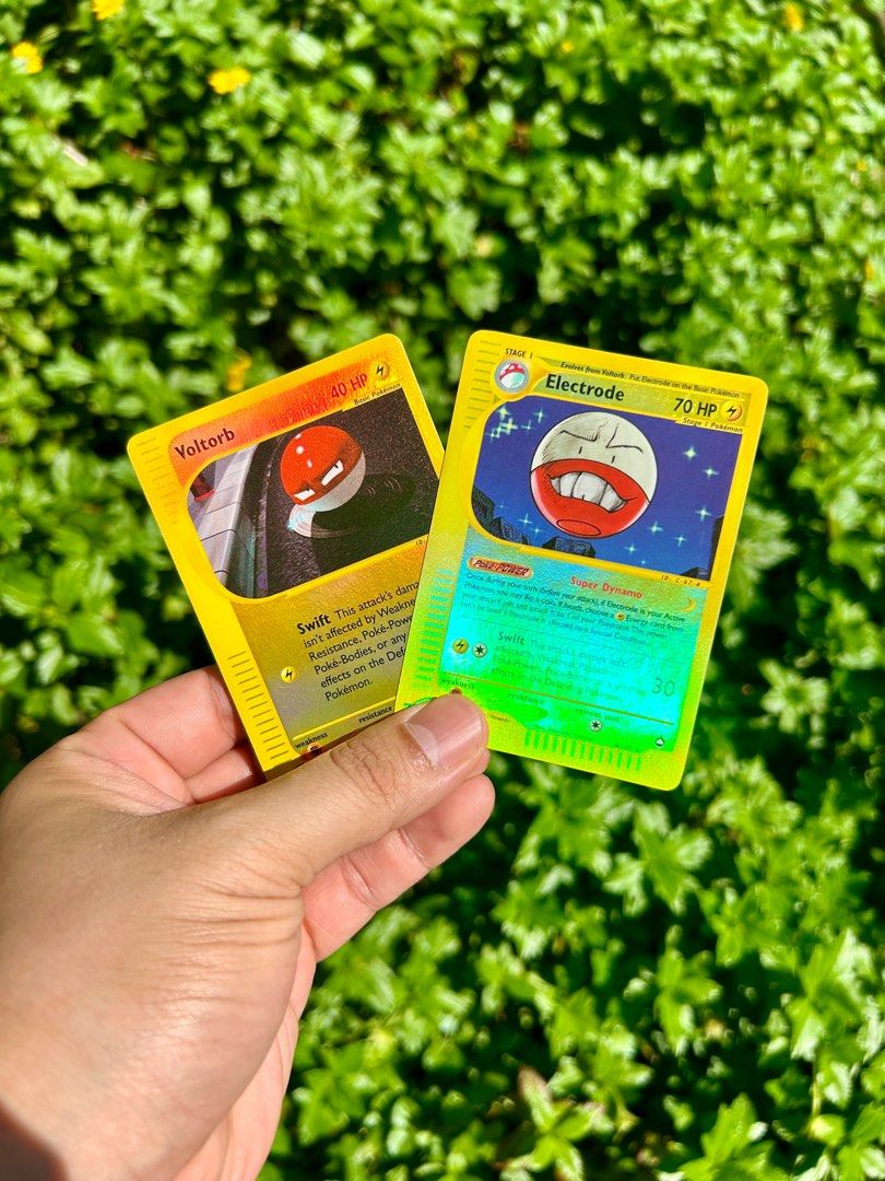 [Set] Voltorb & Electrode Reverse Holo Aquapolis TCG Pokemon Cards ...