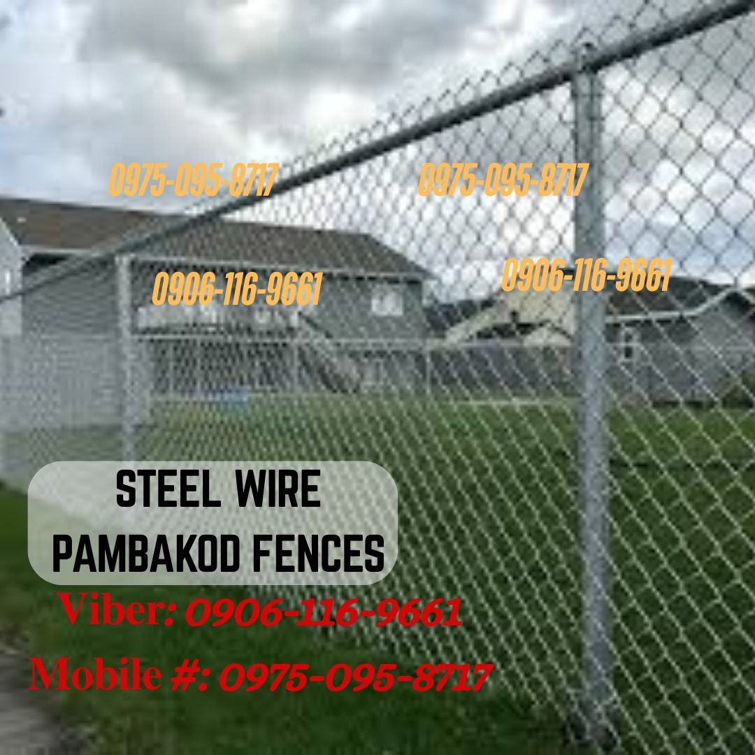 Steel Wire Pambakod Fences,Cyclone Wire #10 3.4mm thickness 2