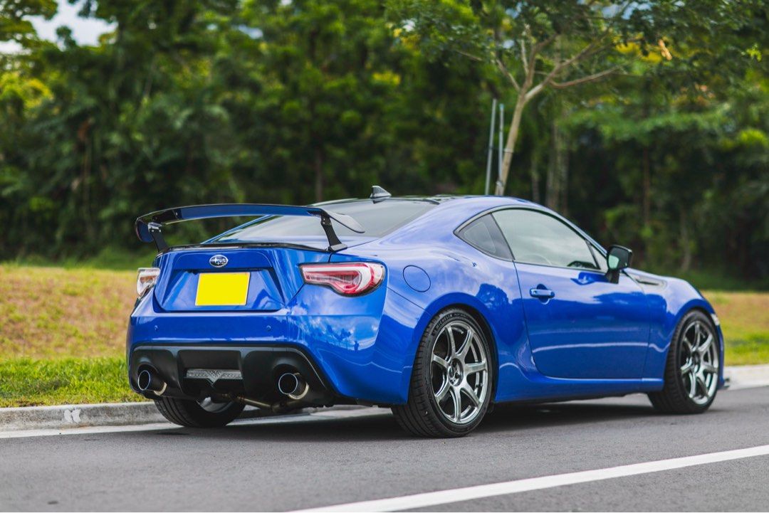 Subaru BRZ 2.0 (A) (Category: Used Cars) located in Singapore. Submitted by gunner.11 (Listing ID 1380749817, Image 2). Description: Well loved and no expense spared on maintenance. 10 year new coe(renewed June) Only 1 transfer count Just changed new varta battery Works Emotion T7R rare rims PS 5 tyres Rare Blitz gauges Cusco carbon steering Kakimoto legal exhaust with cert TRD front strut bar TRD coilovers TRD gear knob Injen cold air intake sys