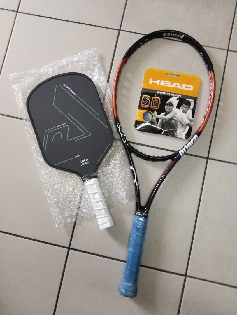 Pickle Ball Racket With String TENNIS RACKET & STRINGS & PICKLEBALL PADDLE RM150, Sports Equipment ...