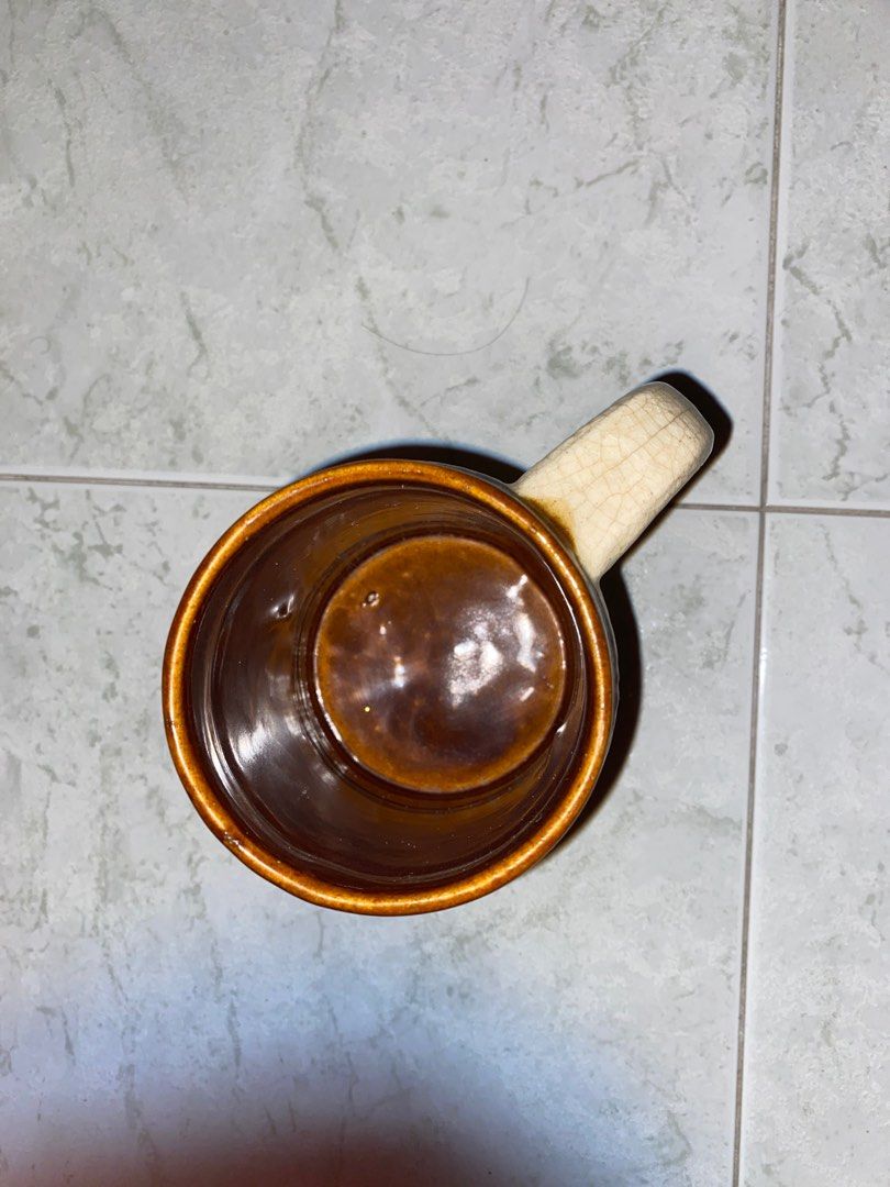 Vintage Brown Ceramic Mug