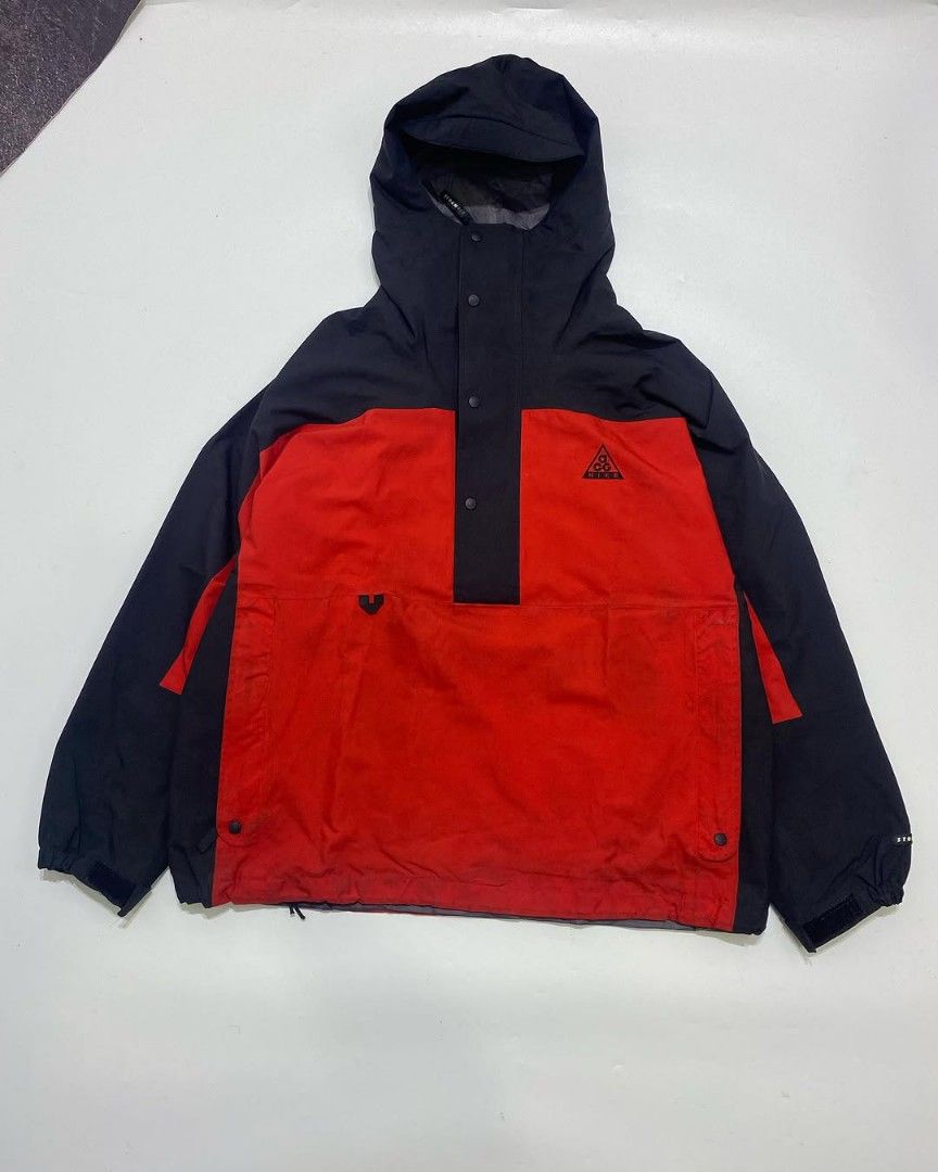 Vtg Nike Acg Halfzip Gropcore Anorak Jacket, Fesyen Pria, Pakaian