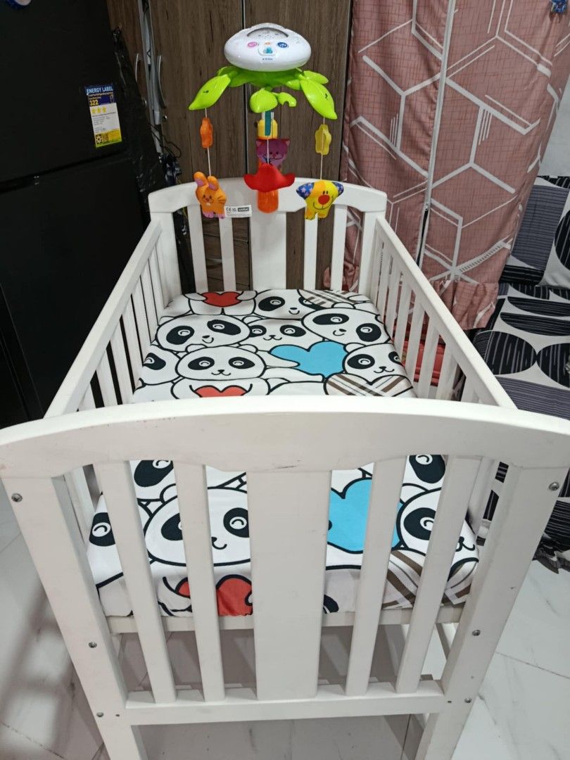 WOODEN CRIB (w/ FOAM) (Category: Babies & Kids Fashion) located in Makati City. Submitted by create_s (Listing ID 1380710287, Image 3). Description: VICTORIA WOODEN CRIB w/ FOAM FREE: 3 BEDSHEETS (diana&joyce) Naadjust Bed. RFS: Need space for playpen sa house and ayaw ni Baby sa crib. ever since co-sleeping kame. Bought this last December for P7k sa SM Selling Price: from P4,100 LOC: GMA, Cavite Meetup: GMA, CARMONA, SOUTHWOODS, SM DASMA. add ca
