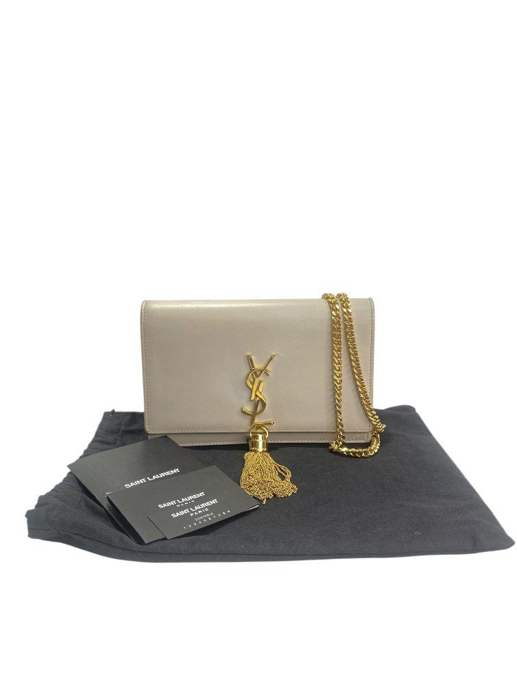 Ysl kate tassel mini white GHW Comes with box,dustbag,booklet *IDR 16jt*