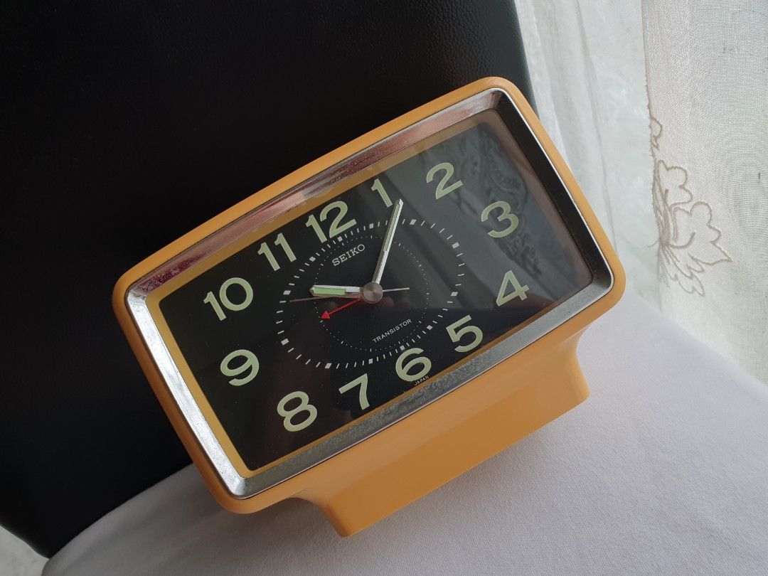1970s Seiko Space Age Transistor Desk Clock (Category: Clocks) located in Quezon City. Submitted by WasalakTwo (Listing ID 1380990280, Image 1). Description: Bought in Japan Rare and hard to come by Goodworking condition Still presentable Open for delivery nationwide Height 5.1" Width 7" Depth 3".