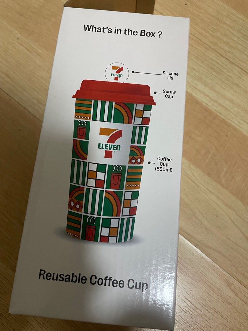 7-11 7 Eleven reusable coffee cup Tumbler water bottle limited edition BPA  free 711 Christmas gift, Furniture & Home Living, Kitchenware & Tableware,  Water Bottles & Tumblers on Carousell