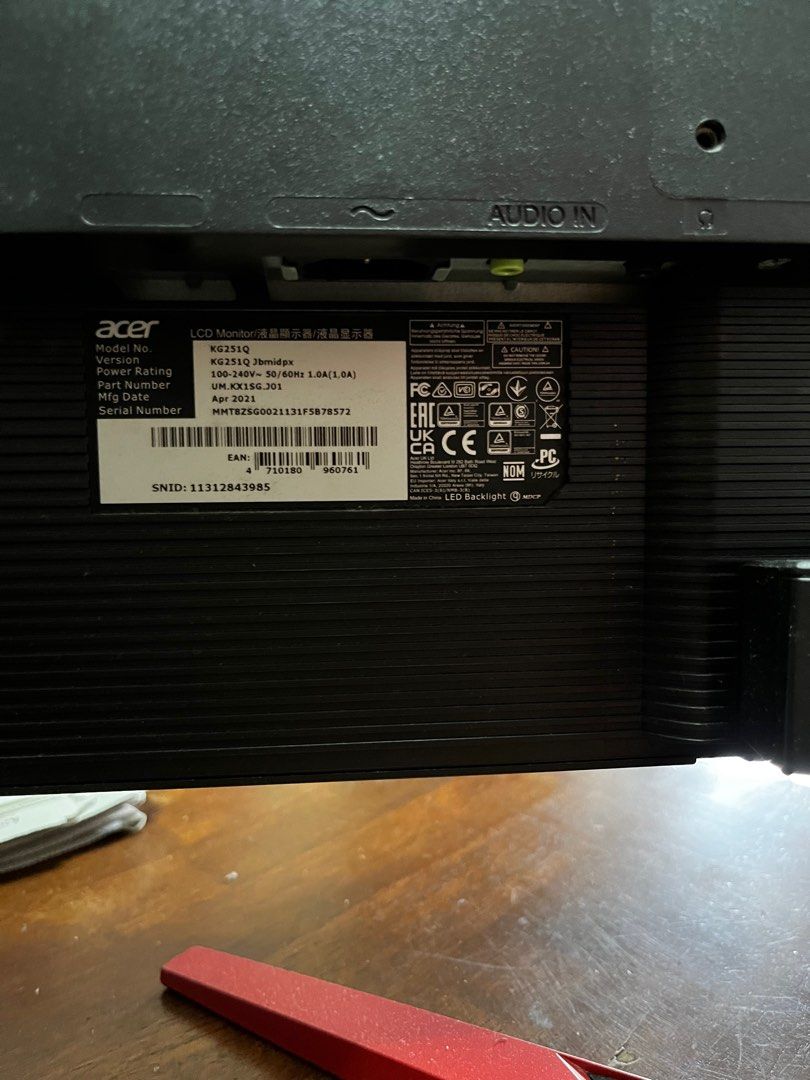 Acer KG251Q Gaming Monitor63073983404803112