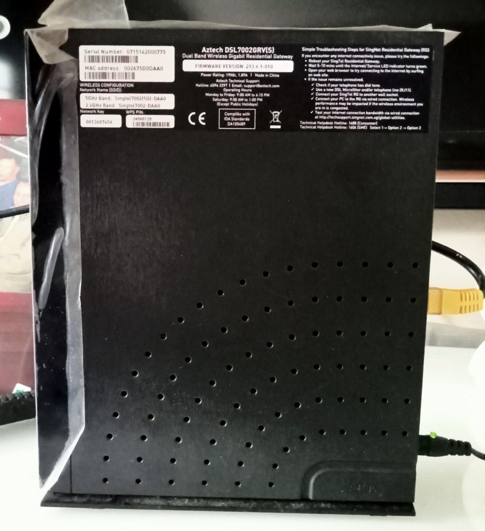 Aztech DSL7002GRV(S) 双频无线路由器63060530477313113