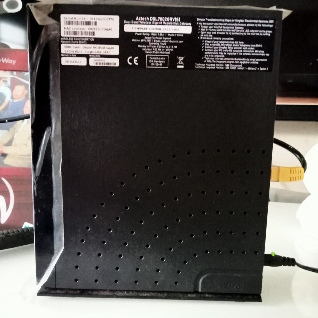 Aztech DSL7002GRV(S) 双频无线路由器63060530477313112
