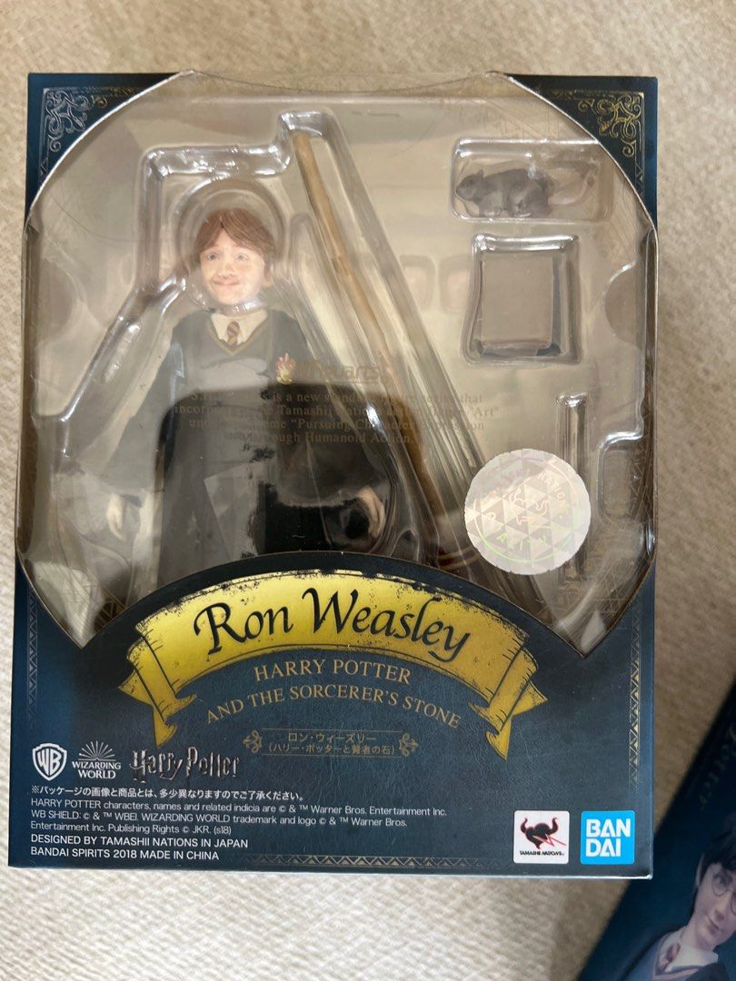 Bandai Harry Potter Ron Weasley Action Figure (Category: Toy Figures) located in Singapore. Submitted by rooftophero (Listing ID 1380940812, Image 1). Description: Brand new, unopened Ron Weasley action figure from Harry Potter and the Sorcerer's Stone. Includes accessories and is still in its original packaging. A great collectible for any Harry Potter fan!.