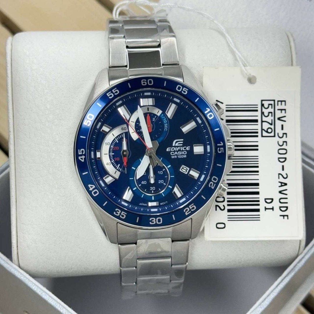 Casio Edifice Efv-550d Series & Efr-552d Series (Category: Men's Watches) located in Quezon City. Submitted by rcstny (Listing ID 1381007291, Image 3). Description: Casio Edifice Efv-550d Series & Efr-552d Series Original and brand new ₱5,500 each only plus sf (47mm) MOP: Gcash/BDO.