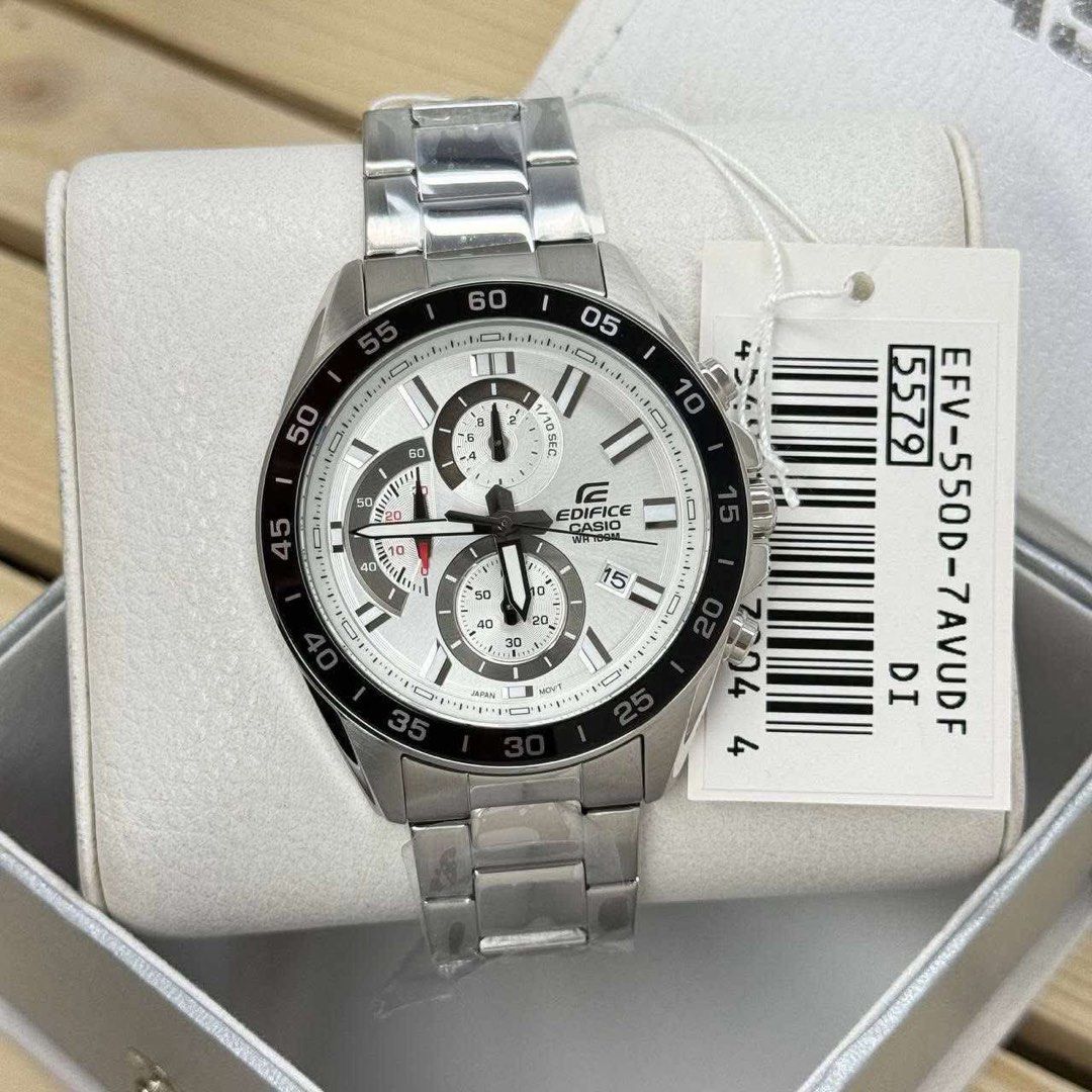 Casio Edifice Efv-550d Series & Efr-552d Series (Category: Men's Watches) located in Quezon City. Submitted by rcstny (Listing ID 1381007291, Image 1). Description: Casio Edifice Efv-550d Series & Efr-552d Series Original and brand new ₱5,500 each only plus sf (47mm) MOP: Gcash/BDO.