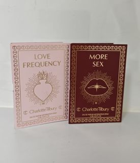 Charlotte Tilbury 香水板 1.5ml x2 scent ✅️ Love Frequency, ✅️ More Sex EDP 中性香水 香水板 香水辦➡️注意Price each below每件價64204533675393110