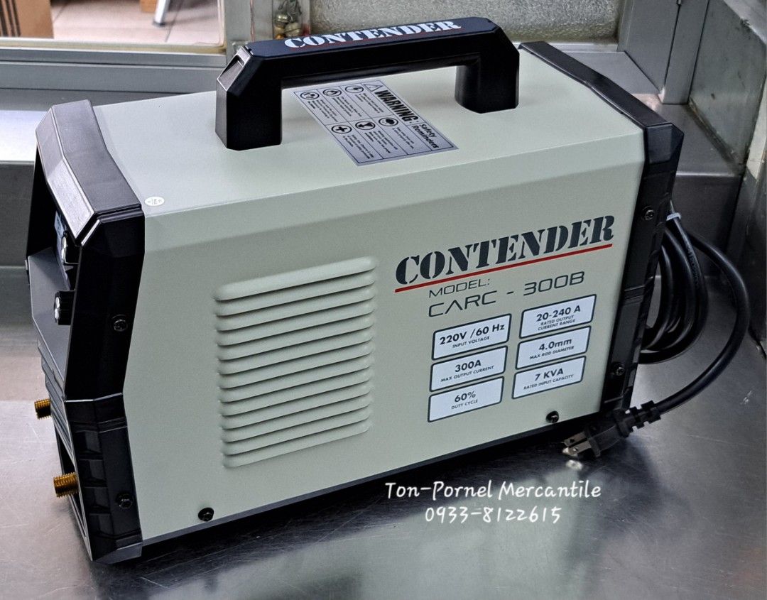 CONTENDER CARC-300B New Generation DC INVERTER ARC WELDING MACHINE (Category: Construction Tools & Equipment) located in Manila. Submitted by tonpornel (Listing ID 1380933045, Image 3). Description: CONTENDER CARC-300B New Generation DC INVERTER ARC WELDING MACHINE Ton-Pornel Mercantile • We supply Powertools, Hardware tools, Plumbing, Paints, Electrical and Construction materials • We offer Paint Mixing and Powertools Repair Visit us: 38 Marcos 