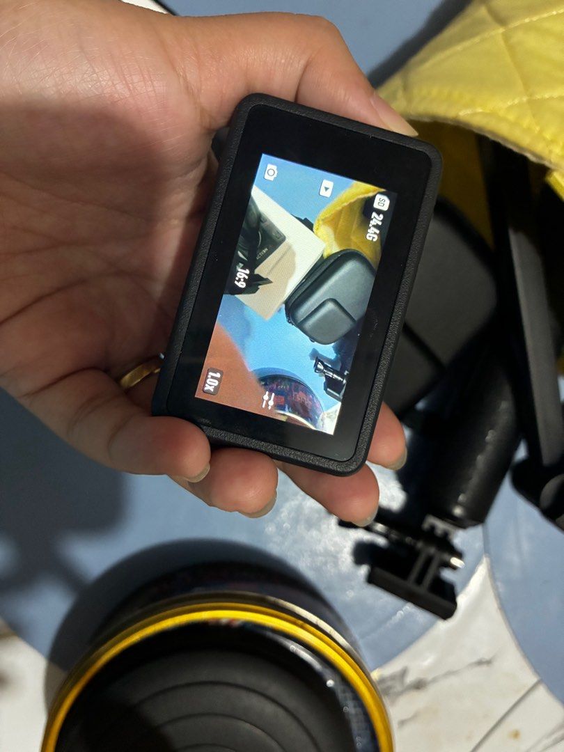 DJI Action 4 camera + loaded inclusions (Category: Cameras) located in Baguio. Submitted by teliagen098 (Listing ID 1380898923, Image 3). Description: No issues With telesin stand/holder With bike helmet holder and body holder With original connector With box With cases With one 🔋 6 mos lng nakeep since nabili pero hindi masyadong nagagamit —- no memory card, buy your own Perfect for vlogging, running, biking and swimming .
