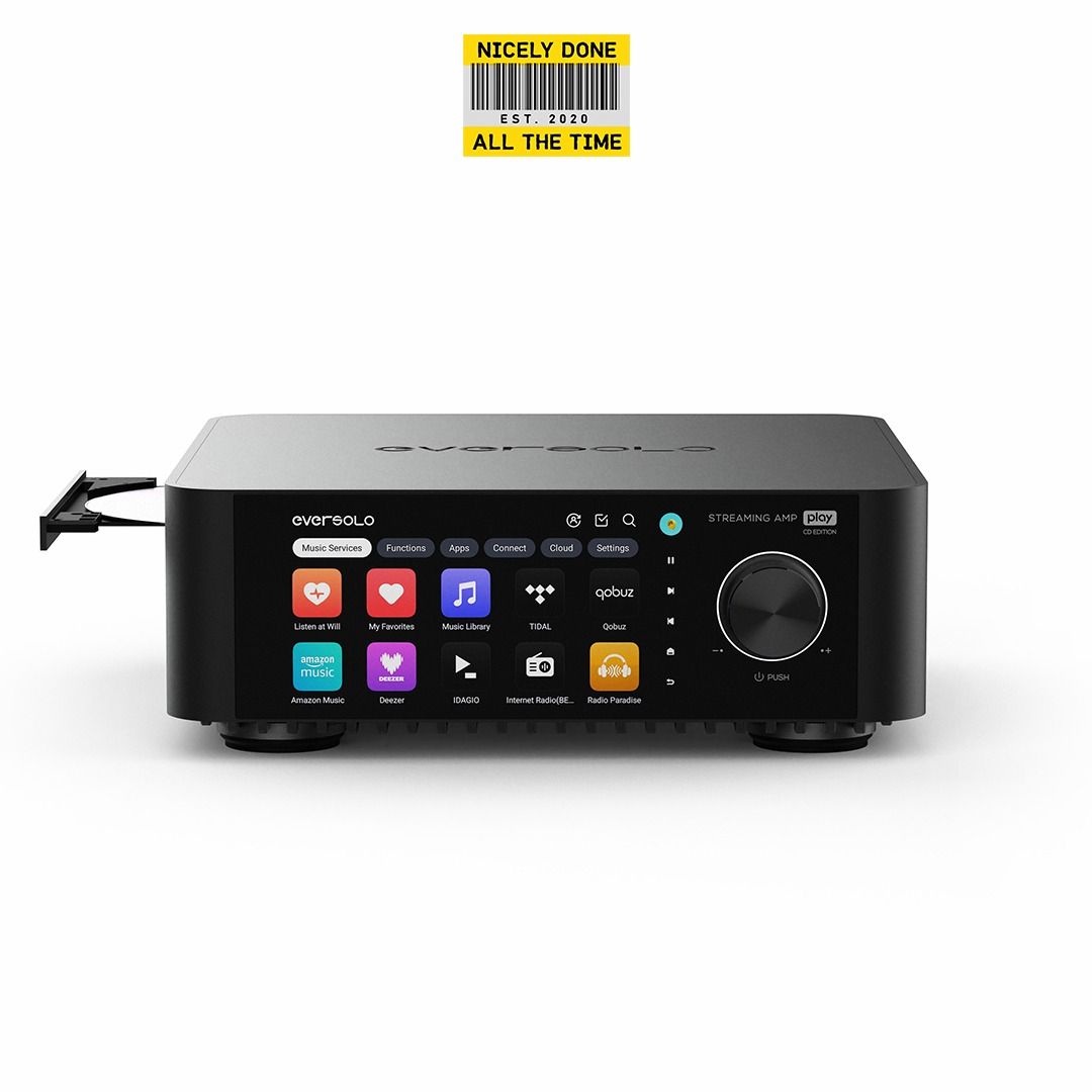 Eversolo Play Streaming Amplifier (Category: Soundbars, Speakers & Amplifiers) located in Makati City. Submitted by nicelydonemla168 (Listing ID 1380998804, Image 2). Description: 💡 What Makes the Eversolo Play a Must-Have All-in-One Audio Solution: ✅ All-in-One Convenience – Streamer, DAC, and amplifier combined in one sleek device. ✅ HDMI ARC Support – Seamlessly replaces your soundbar for enhanced TV audio. ✅ Powerful Hi-Fi Sound – Class D am