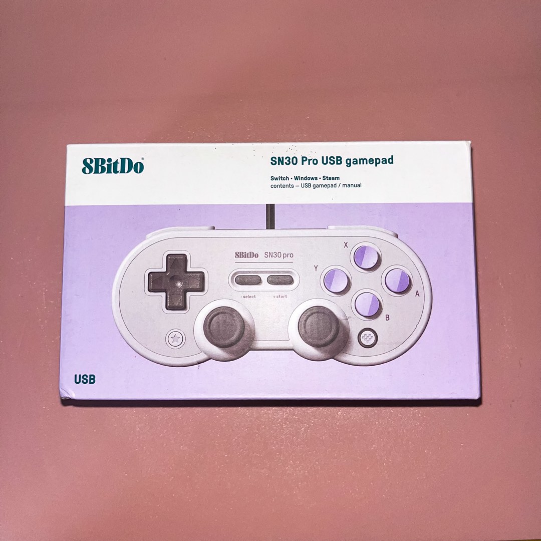 FOR SALE: 8BitDo SN30 Pro USB Wired Gamepad (Pre-Loved), Video Gaming ...