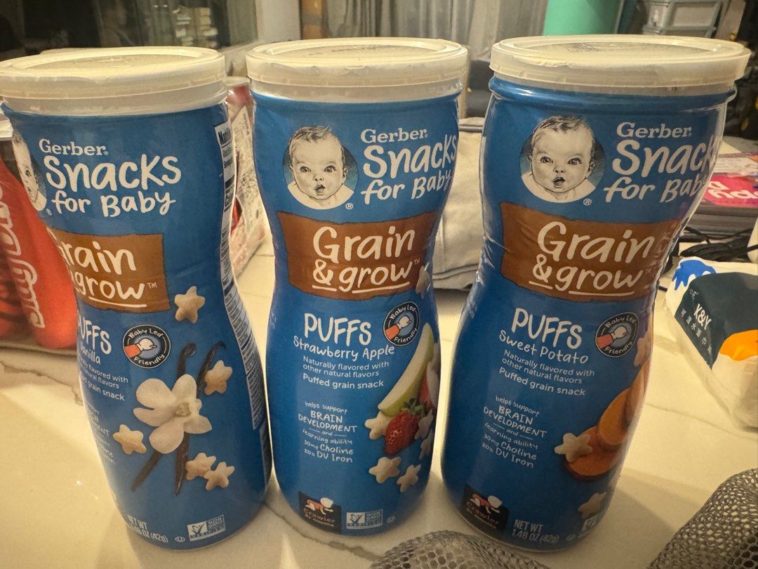 Gerber puffs baby biscuits (Category: Weaning & Toddler Feeding) located in Singapore. Submitted by choojingyi (Listing ID 1381059942, Image 1). Description: Bought too many .