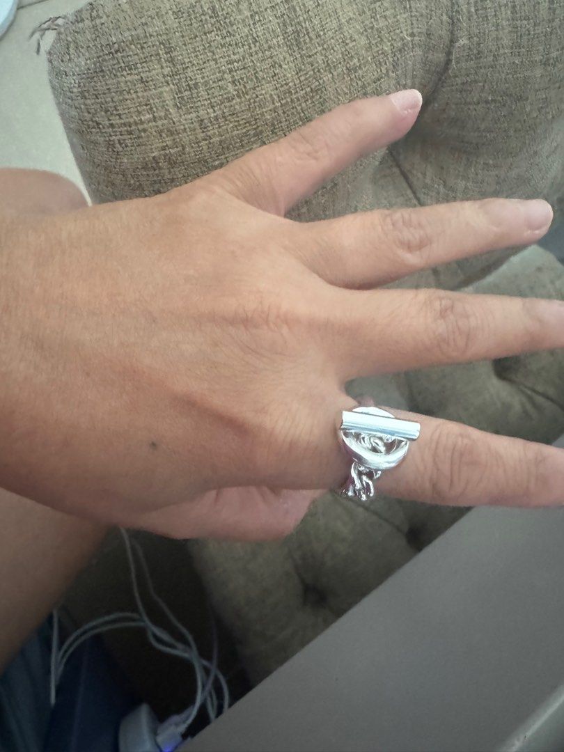Hermes Croisette ring, small model, 名牌, 飾物及配件- Carousell