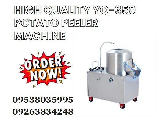 High Quality YQ-350 Potato Peeler machine (Category: Industrial Equipment) located in Caloocan City. Submitted by javierchec55656 (Listing ID 1380910632, Image 1). Description: Material: stainless steel Size:48*71*88.5CM Net weight:46.5kg power:1500w voltage:220/380V Production:150 -220KG/H frequency:50/60HZ Barrel diameter:380*290mm.