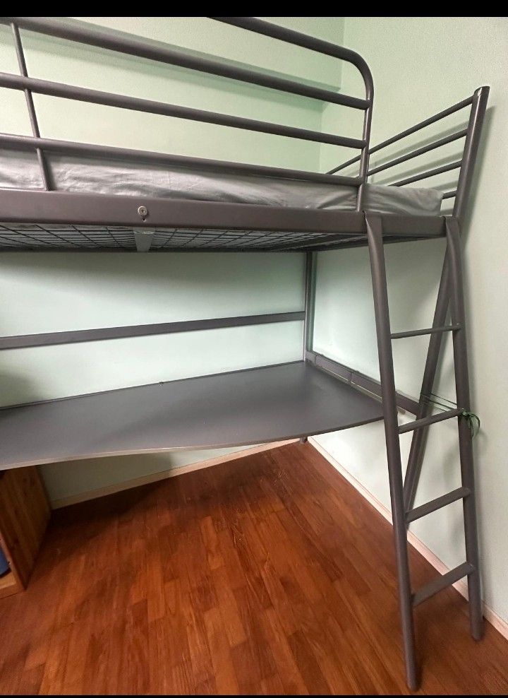 IKEA Loft Bed with Desk