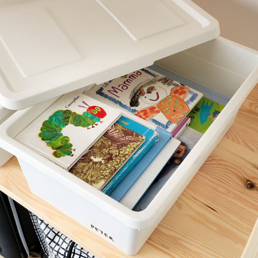IKEA Sockerbit Storage Box with Lid - Set of 3