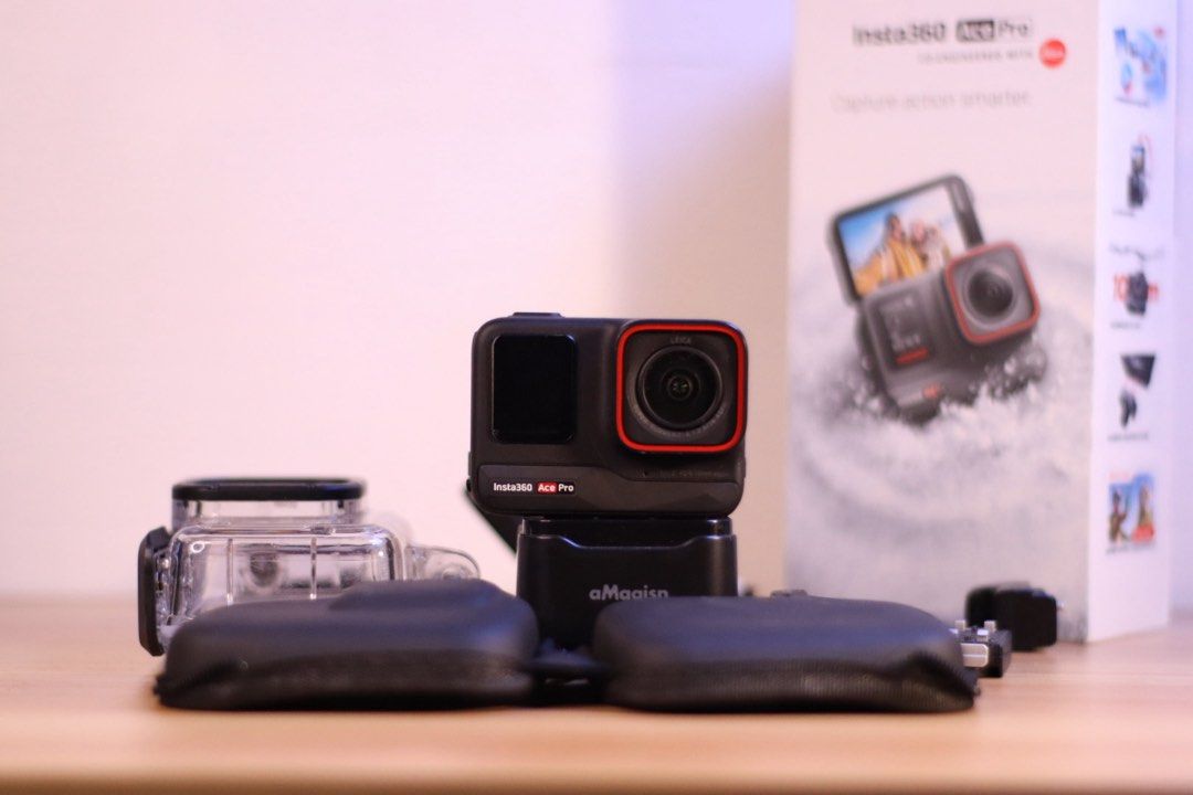 INSTA 360 ACE PRO (Category: Cameras) located in Manila. Submitted by kdmolato (Listing ID 1381042713, Image 3). Description: FOR SALE KASAMA LAHAT NG NASA PIC NA ACCESORIES MIC ADAPTER PALANG PANALO KANA. COMES WITH BOX UNIT USB C ORIGINAL BATTERY ADDITIONAL BATTERY UNIT POUCH UNDERWATER CASE 2x MOUNT LENS COVER BATTERY CHARGER GAGAMITIN NALANG. SLIGHTLY USED. DI NA NAGAGAMIT SAYANG NAMAN. .