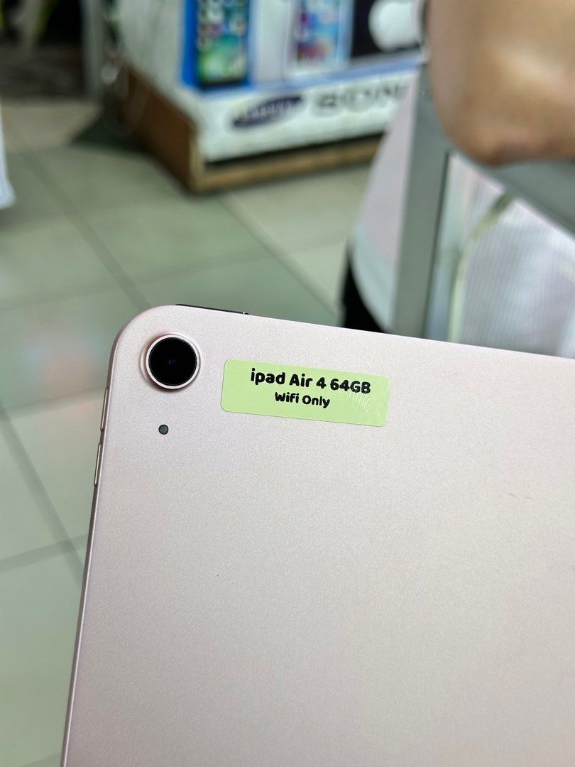 iPad Air 4 64GB WIfi Only No Issue (Category: iPad) located in Pasig City. Submitted by fairgadgetshop (Listing ID 1380929319, Image 2). Description: Buy • Sell • Trade • Swap Legit Seller w/ Physical Store Mabilis Kausap / Pass sa Scammer RFS: Buy and Sell 😊 Installment via Credit Card, GGives, Gcredit, SPaylater and Billease with additional interest We accepting Brandnew or Secondhand iPad Air 4 64GB Wifi Only No Issue Working Truetone/fingerp