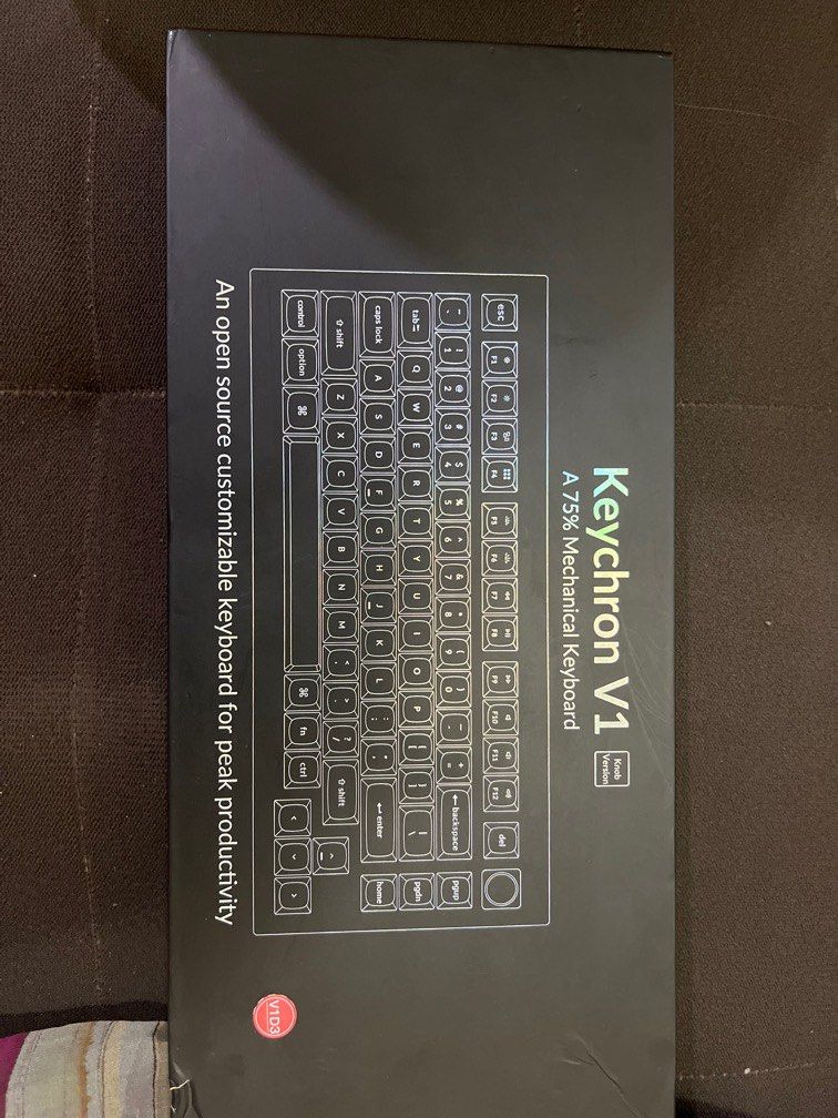 Keychron V1 Mechanical Keyboard (Category: Computer Keyboard) located in Quezon City. Submitted by Nexus (Listing ID 1381065400, Image 1). Description: Keychron V1 QMK/VIA Contact for more details Issue: Stabs Mounted with Akko Cream Yellows V3 Box included.