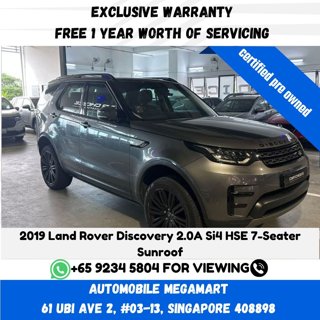 Land Rover Discovery 2.0 Si4 HSE 7-Seater (A), Cars, Used Cars on Carousell