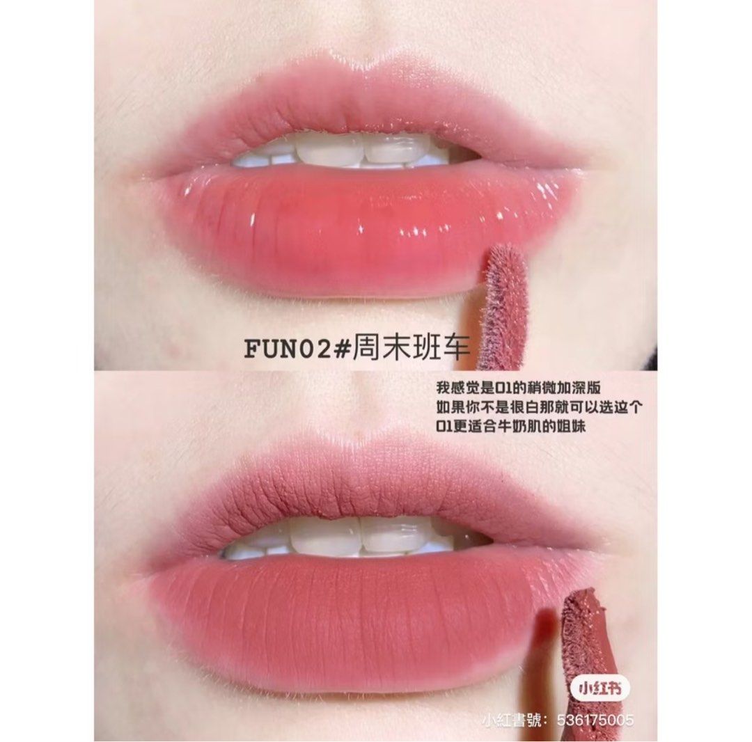 由 s10934835813 (刊登 ID 1381080085，圖片 2) 提交，位於 台北市 (Taipei) 的 LEEMEMBER 荔萌 雙頭唇釉 (類別：唇部彩妝、保養)，說明：一邊是鏡面一邊是霧面而且不像into you乾 適合給不知自己適合鏡面還是霧面的你。