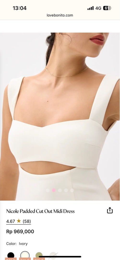 nicole padded cut out midi dress Nicole Padded Cut Out Midi Dress, Women's Fashion, Dresses & Sets, Dresses  on Carousell