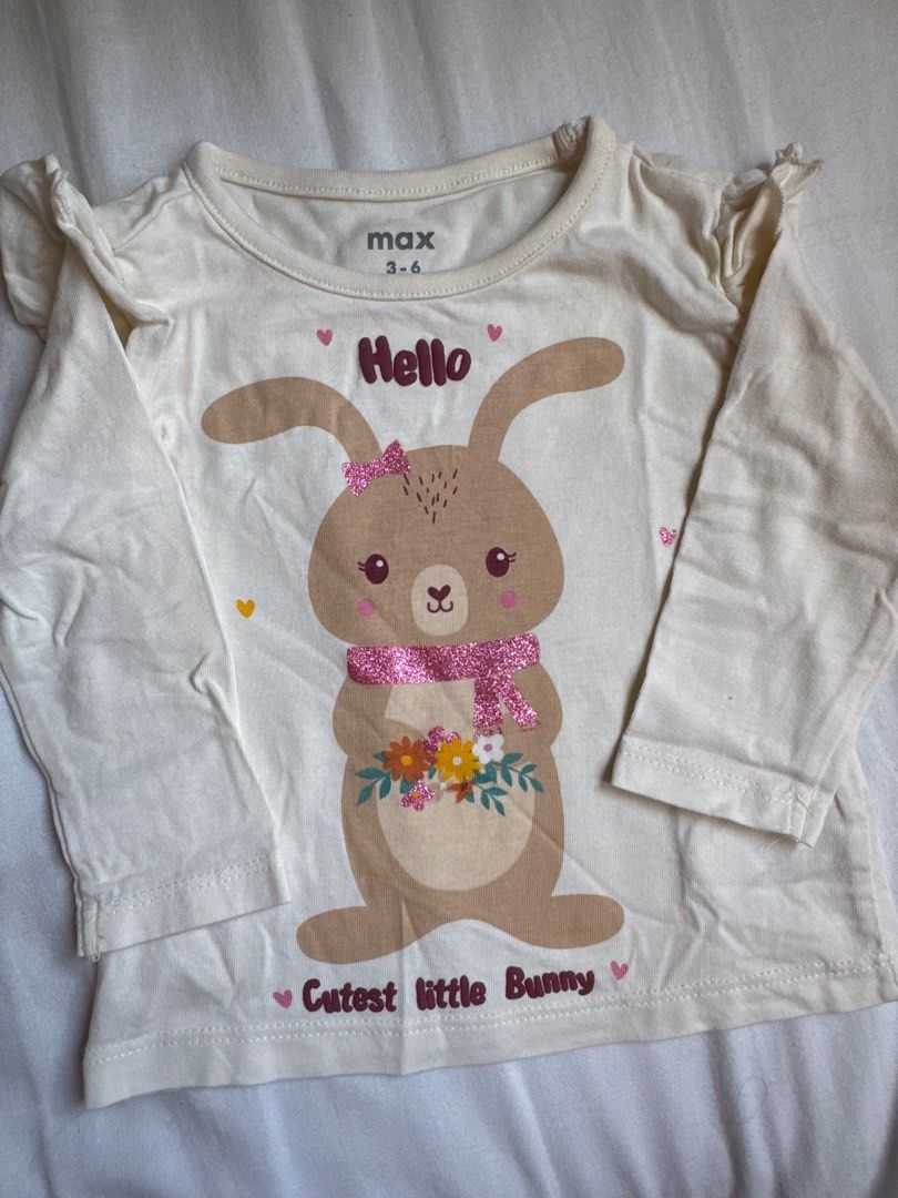 MAX Cotton Top (Category: Babies & Kids Fashion) located in Shah Alam. Submitted by frangipani.kloth (Listing ID 1381001858, Image 1). Description: Size 3-6m. Use once untuk photoshoot. Cotton material selesa.