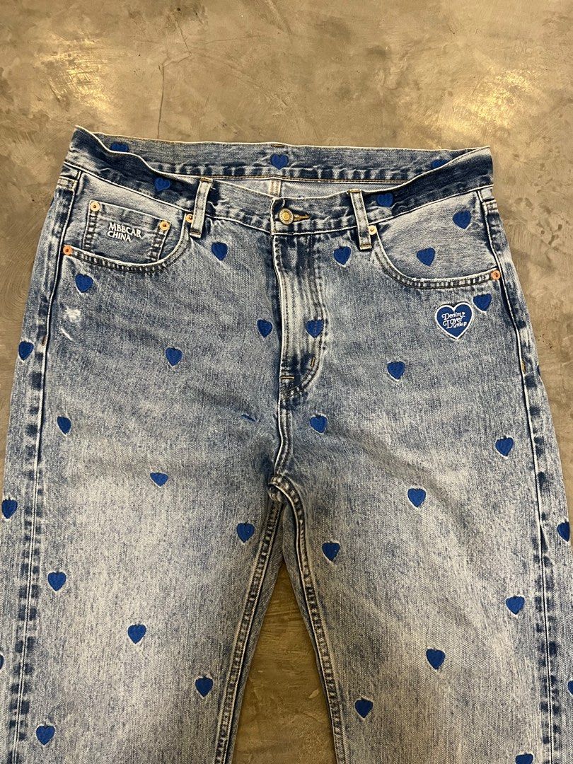 MBBCAR Heart Light Denim Jeans (Category: Jeans) located in Cabanatuan. Submitted by rtr.hitz (Listing ID 1381033310, Image 3). Description: Fire ash🔥🙏 waist-34-36 length 36 hem 8-9.