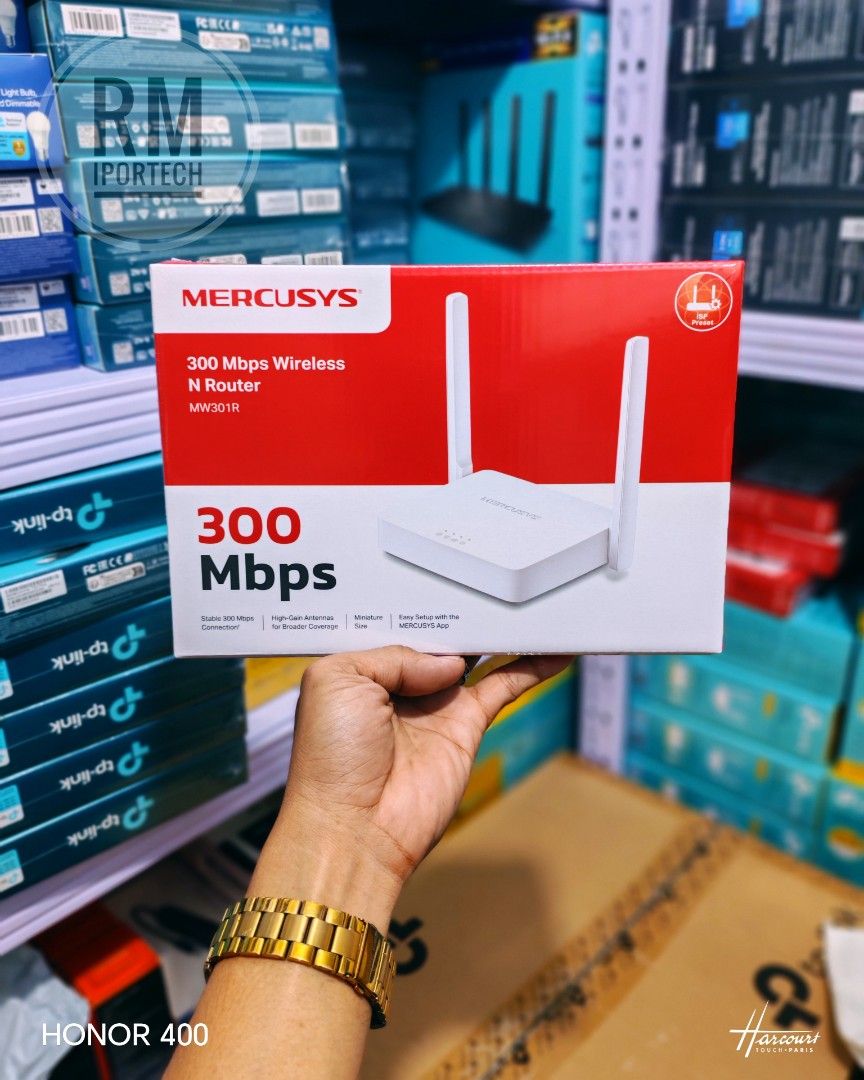 mercusys 300mbps High speed wifi Router (Category: Networking) located in Manila. Submitted by rm.itech051523 (Listing ID 1380900331, Image 1). Description: Brandnew and sealed with 1 year warranty ready to ship via LALAMOVE or Grab around metro manila.